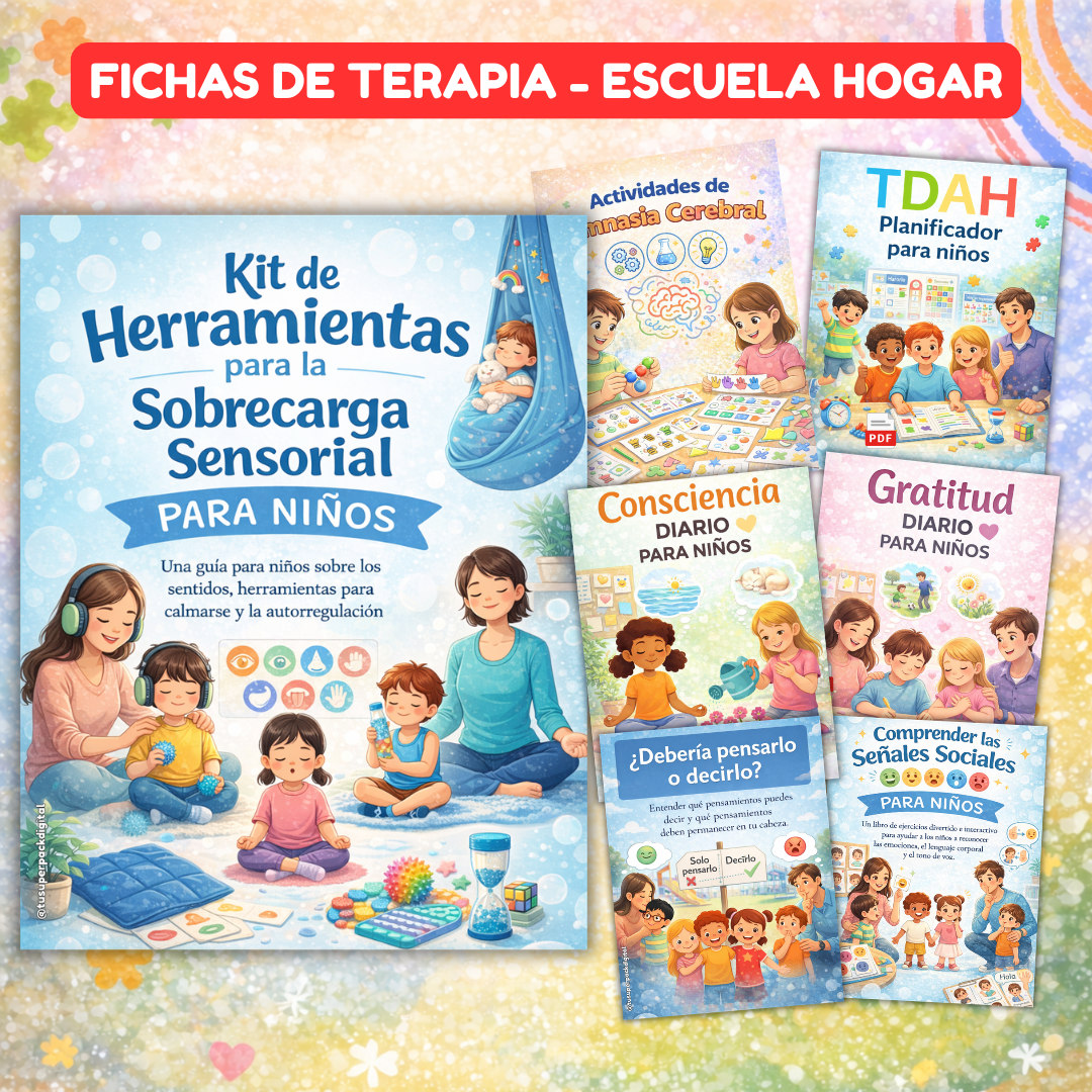 KIT TEA-AUTISMO PARA NIÑOS (+800 RECURSOS)