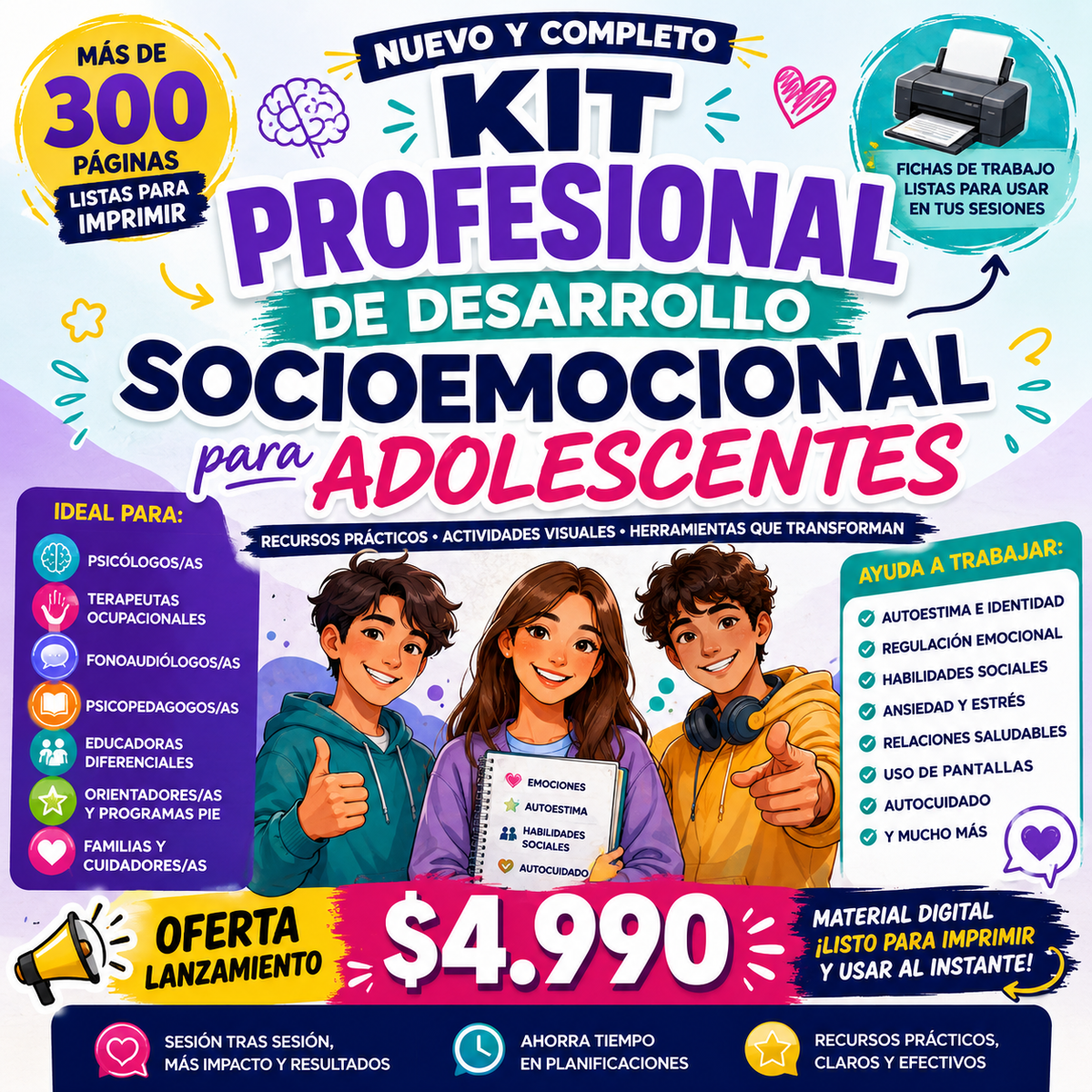 KIT ADOLESCENTES (+250 RECURSOS)